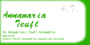 annamaria teufl business card